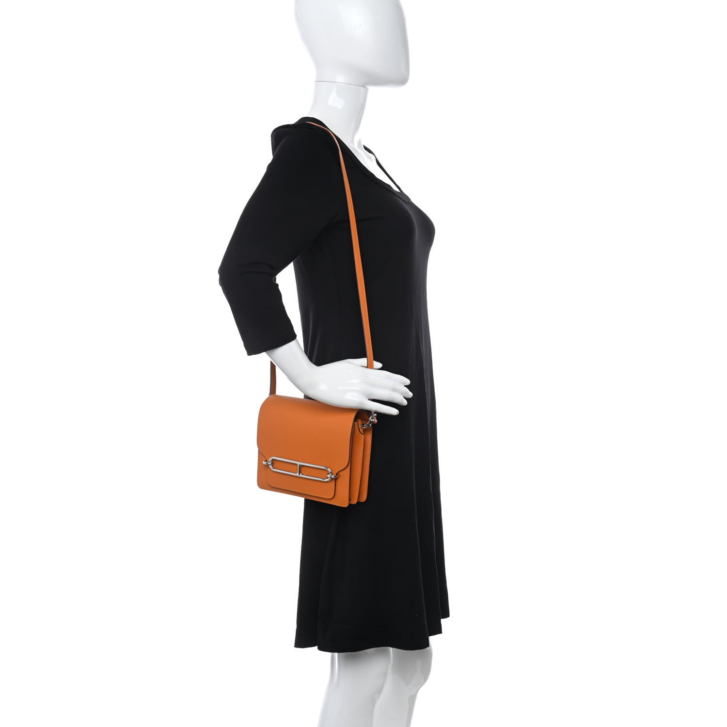 Hermes Evercolor Mini Sac Roulis Abricot 2 of 11