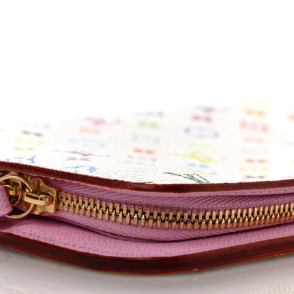 Louis Vuitton Monogram Multicolor Insolite Wallet White Litchi 7 of 9