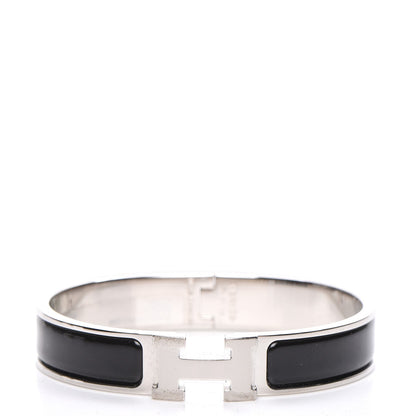 Hermes Enamel Narrow Clic Clac H Bracelet GM Black 1 of 5