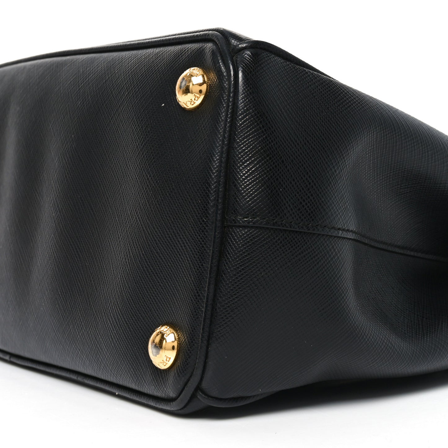 Saffiano Small Galleria Double Zip Tote Black