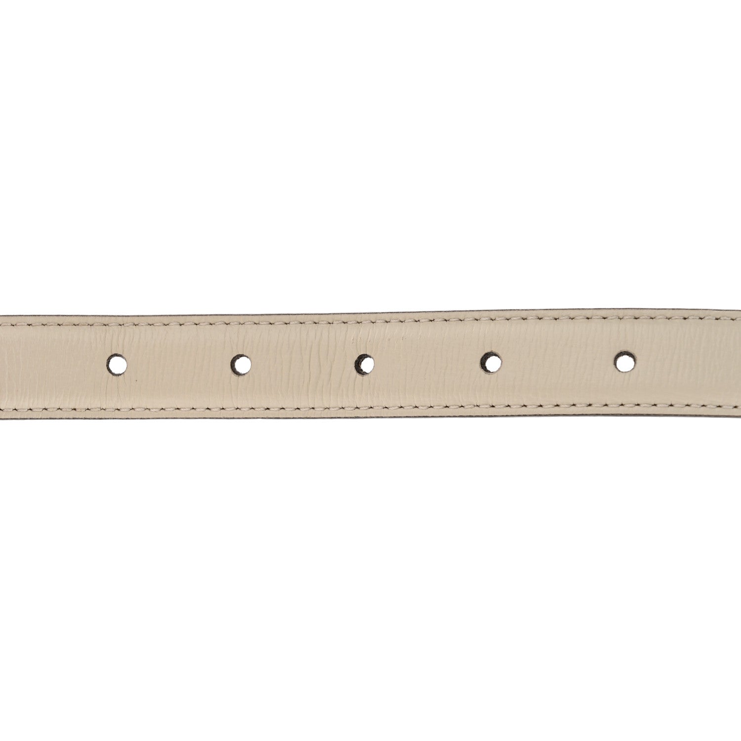 Gucci Azalea Calfskin Enamel Monochrome Double G 20mm Belt 110 44 Mystic White 5 of 6