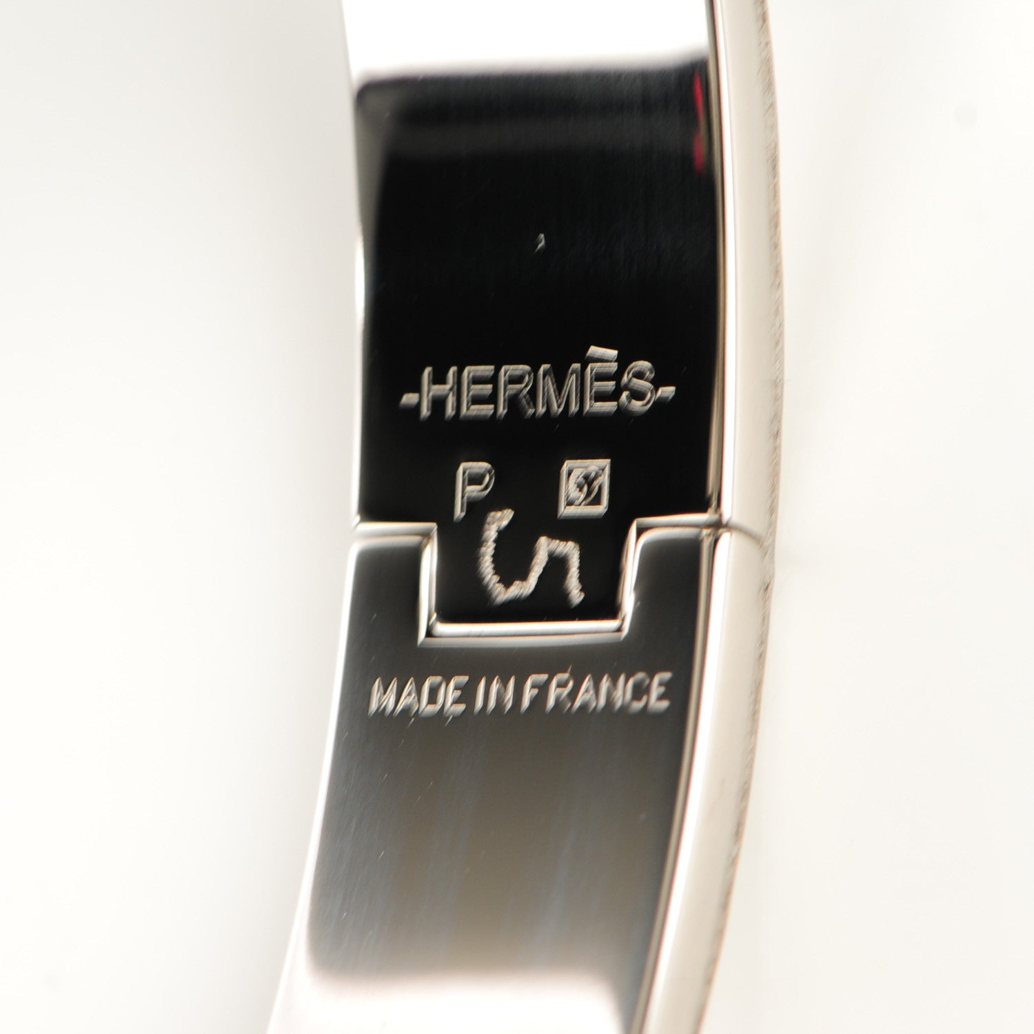 Hermes Enamel Narrow Clic Clac H Bracelet PM Jade 5 of 6
