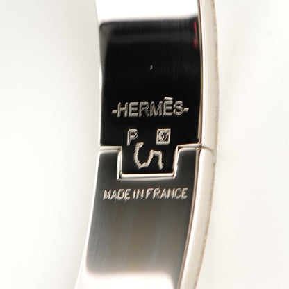 Hermes Enamel Narrow Clic Clac H Bracelet PM Jade 5 of 6