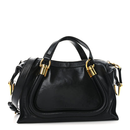 Chloe Shiny Calfskin Small Paraty 24 Black 1 of 9