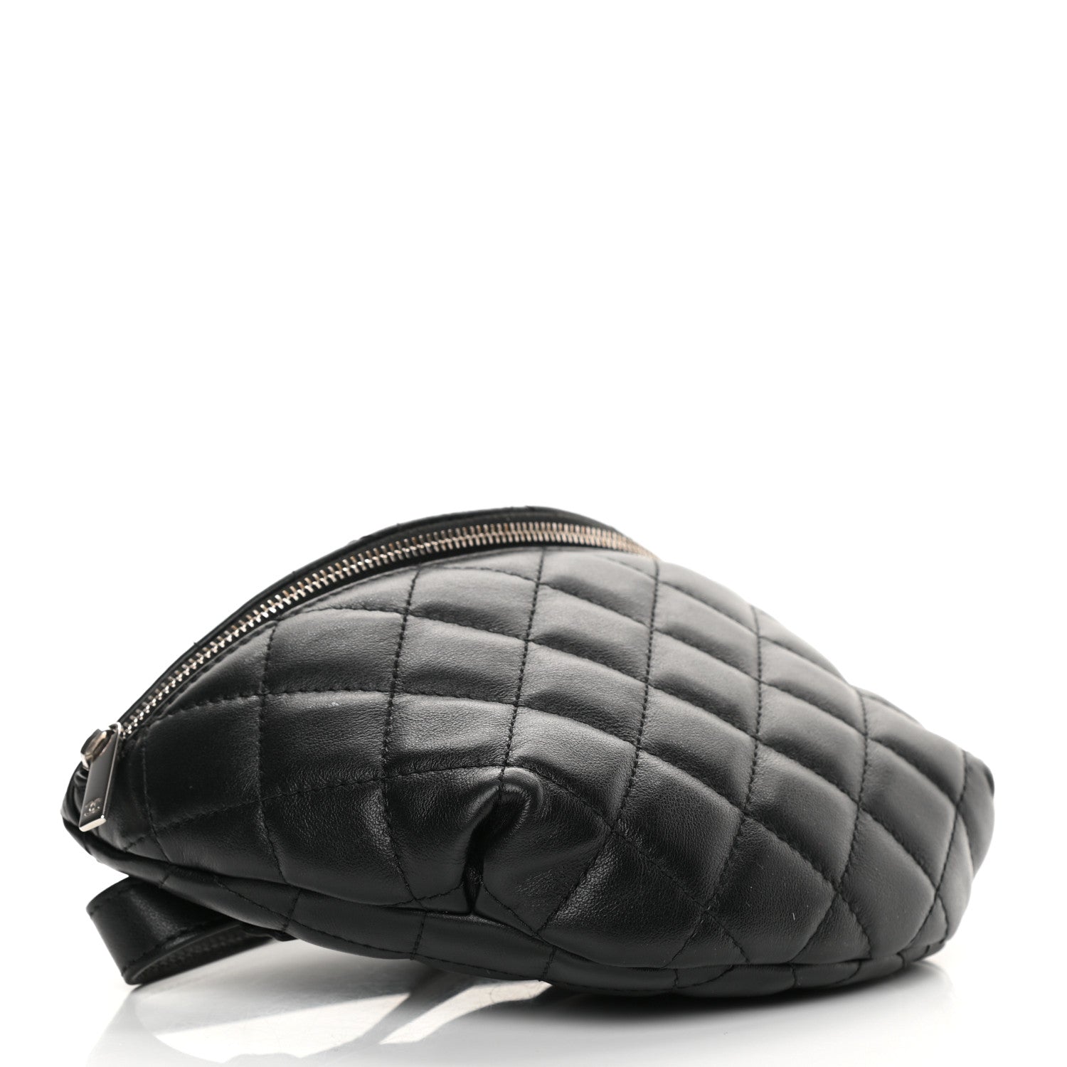 Chanel Lambskin Quilted Waist Belt Bag Black 4 of 14