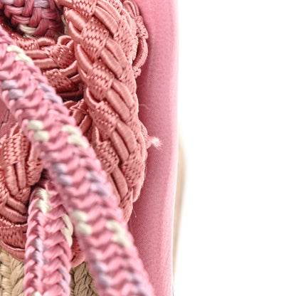 Louis Vuitton Fabric Maia Rope Wedge Sandal 37.5 Rose Clair 10 of 10