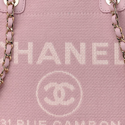 Chanel Mixed Fibers Small Deauville Tote Light Pink 9 of 11