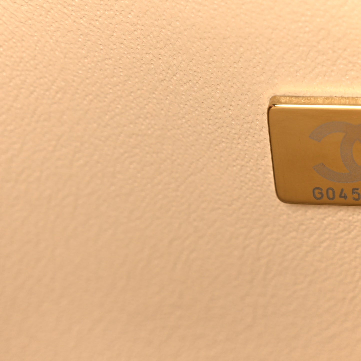 Caviar Quilted Medium Double Flap Beige