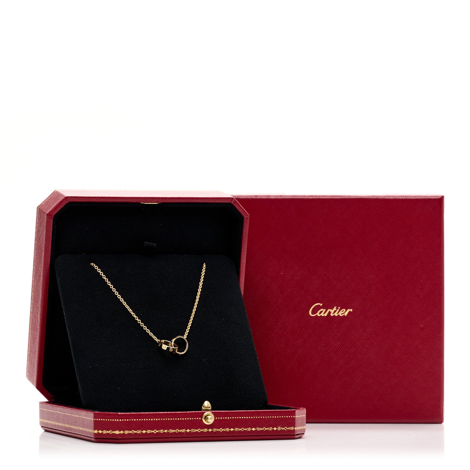 Cartier 18K Yellow Gold Interlocking LOVE Necklace 5 of 5