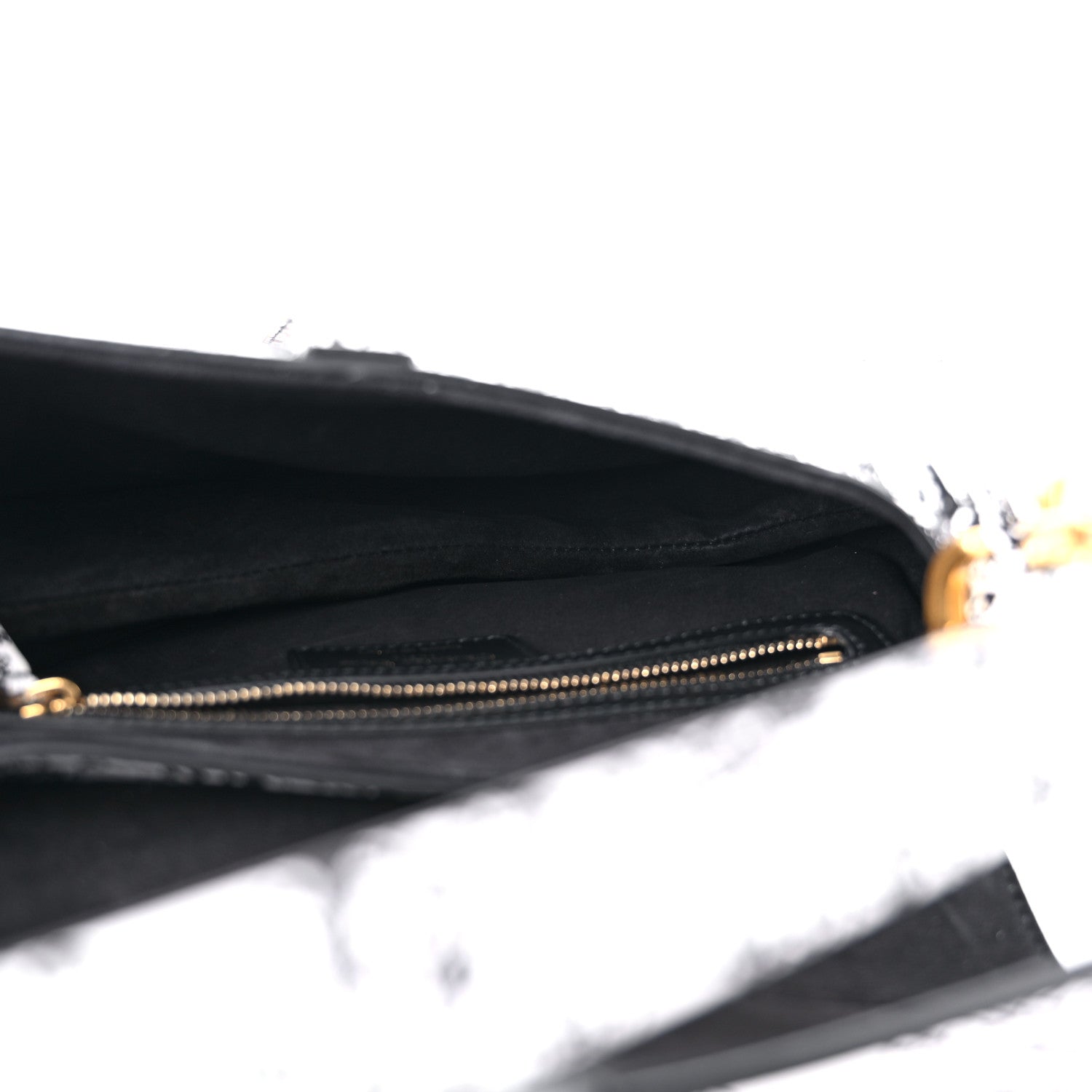 Christian Dior Calfskin Plan De Paris Printed Saddle Bag With Strap White Black 5 of 10