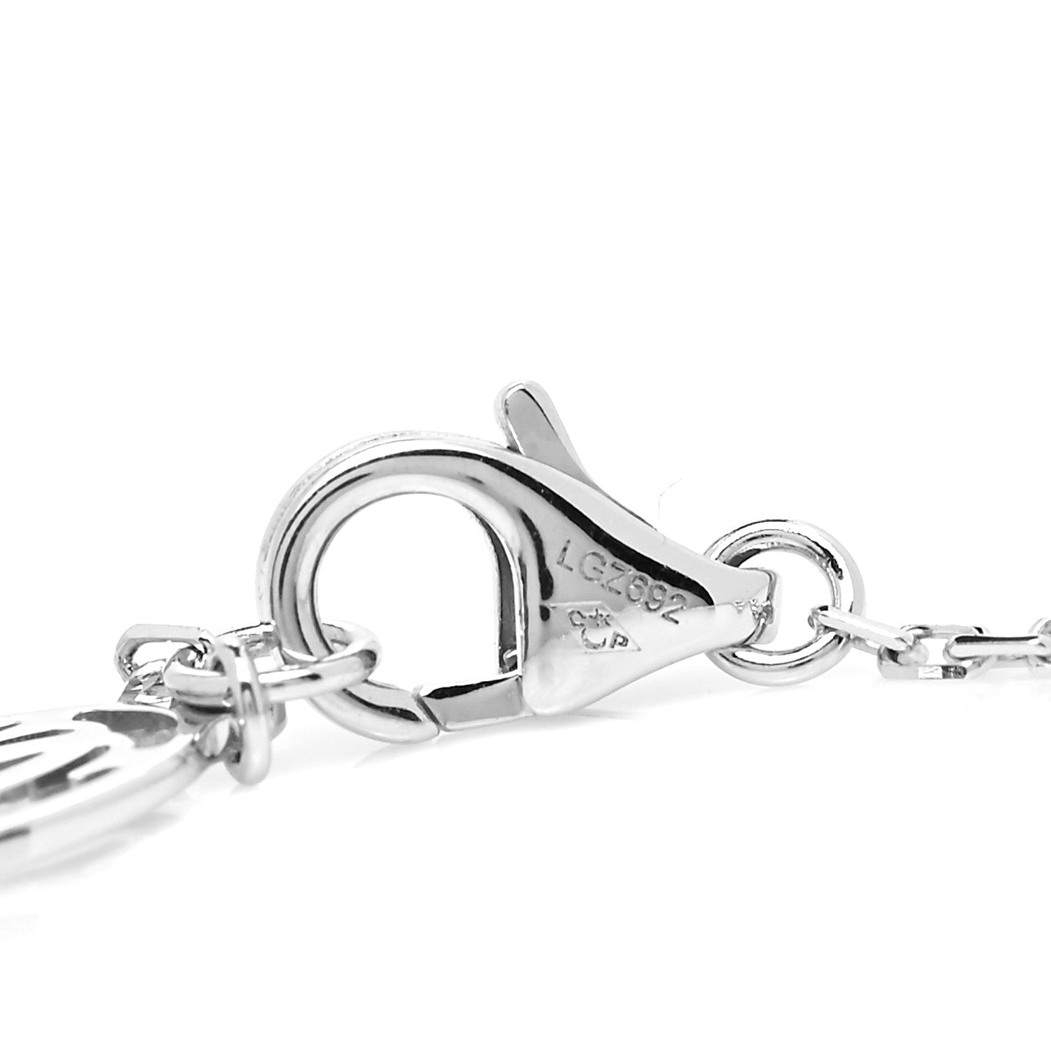 Cartier 18K White Gold Diamond SM D'Amour Pendant Necklace 7 of 8