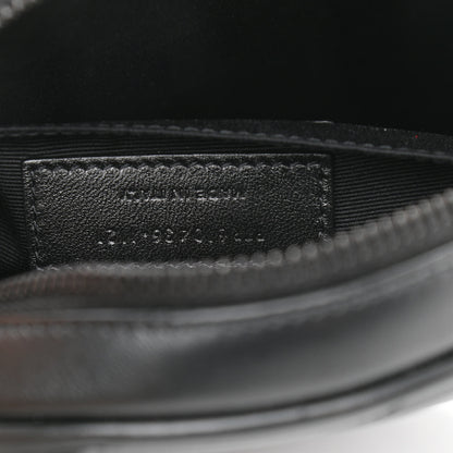 Saint Laurent Calfskin Matelasse Chevron Round Vinyle Camera Bag Black 6 of 11