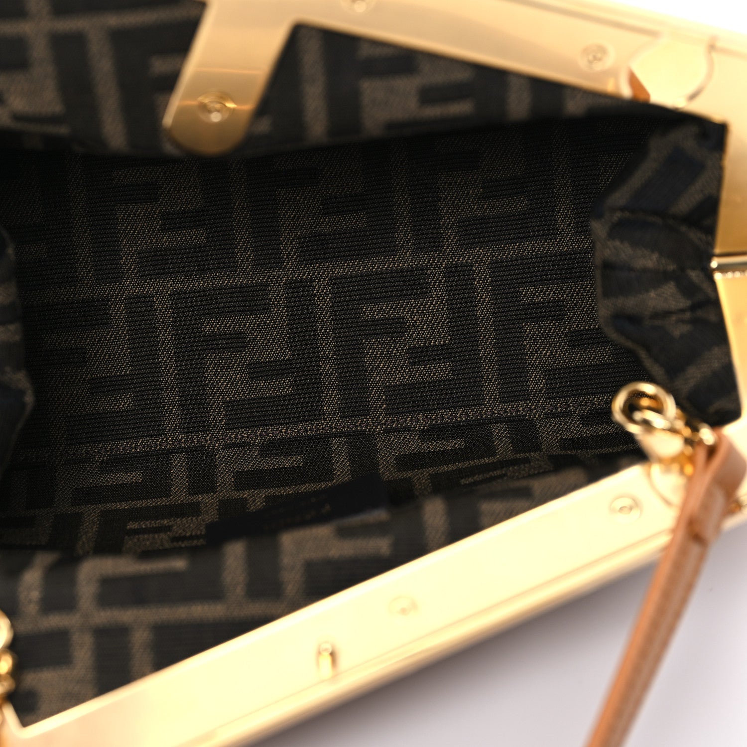 Fendi Shiny Nappa Small Fendi First Caramello 5 of 10