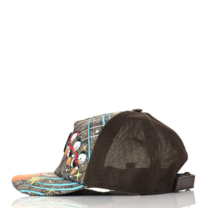 Gucci X DISNEY GG Supreme Monogram Donald Duck Baseball Hat M Beige Multicolor New Acero 4 of 8