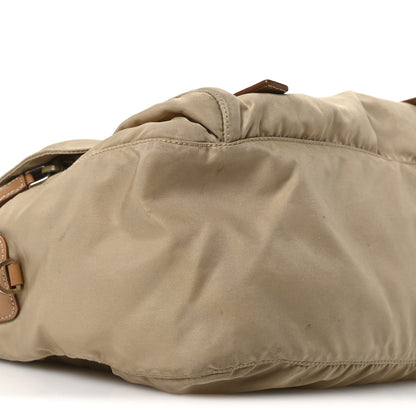 Prada Re-Nylon Vela Saffiano Pocket Double Buckle Messenger Shoulder Bag Cammeo 10 of 11