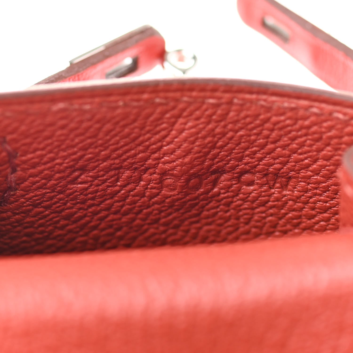 Hermes Tadelakt Mini Kelly Twilly Bag Charm Sanguine 6 of 6