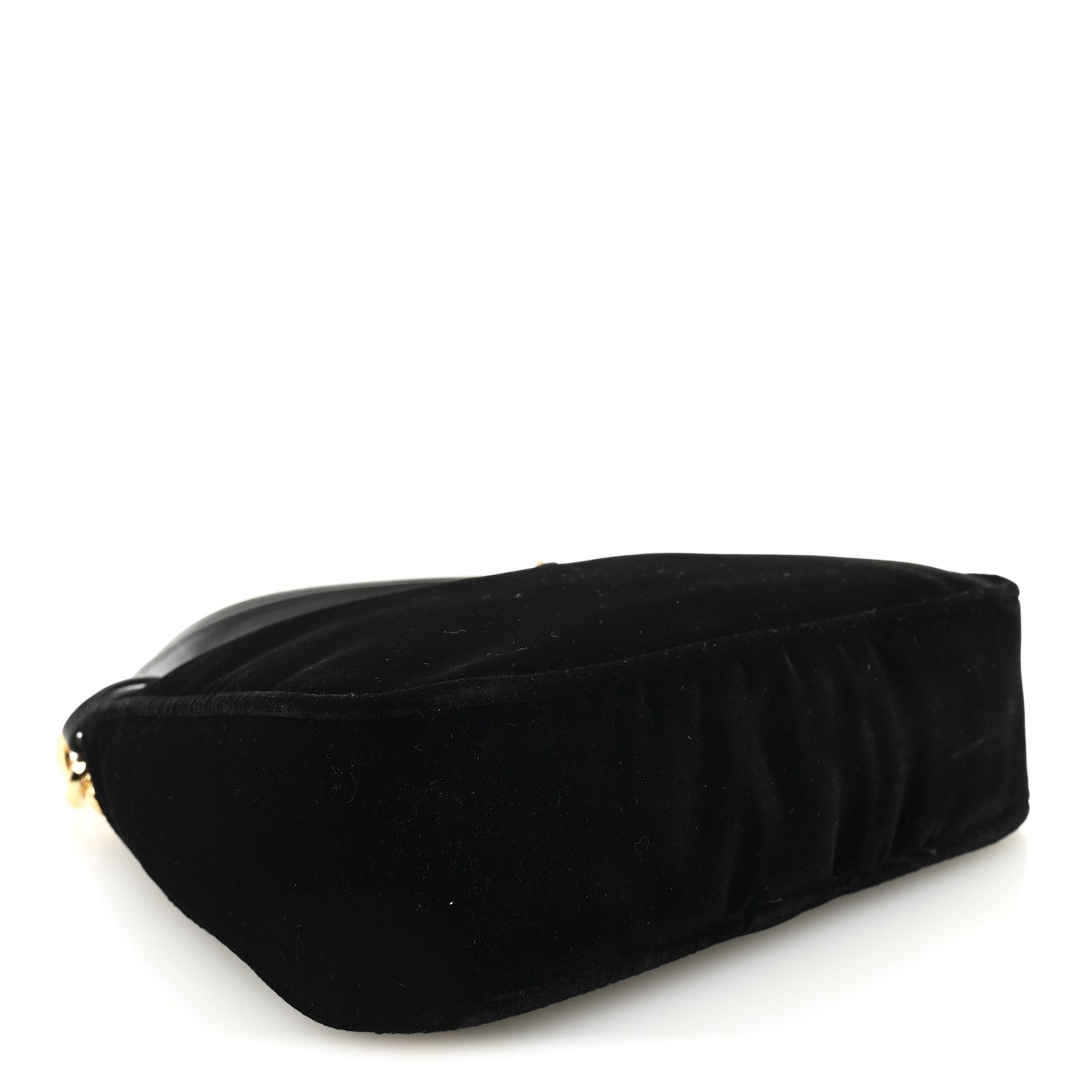 Prada Velvet Nappa Mini Re-Edition Shoulder Bag Black 4 of 9