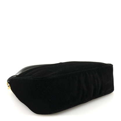 Prada Velvet Nappa Mini Re-Edition Shoulder Bag Black 4 of 9