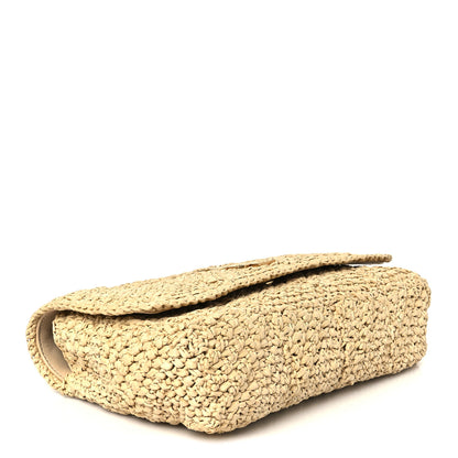 Saint Laurent Raffia Monogram Medium Jamie Natural Avorio 4 of 11