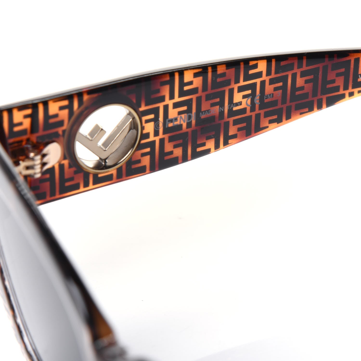 Fendi Acetate F is Fendi FF Cat Eye Sunglasses FF 0360/G/S Havana 6 of 7