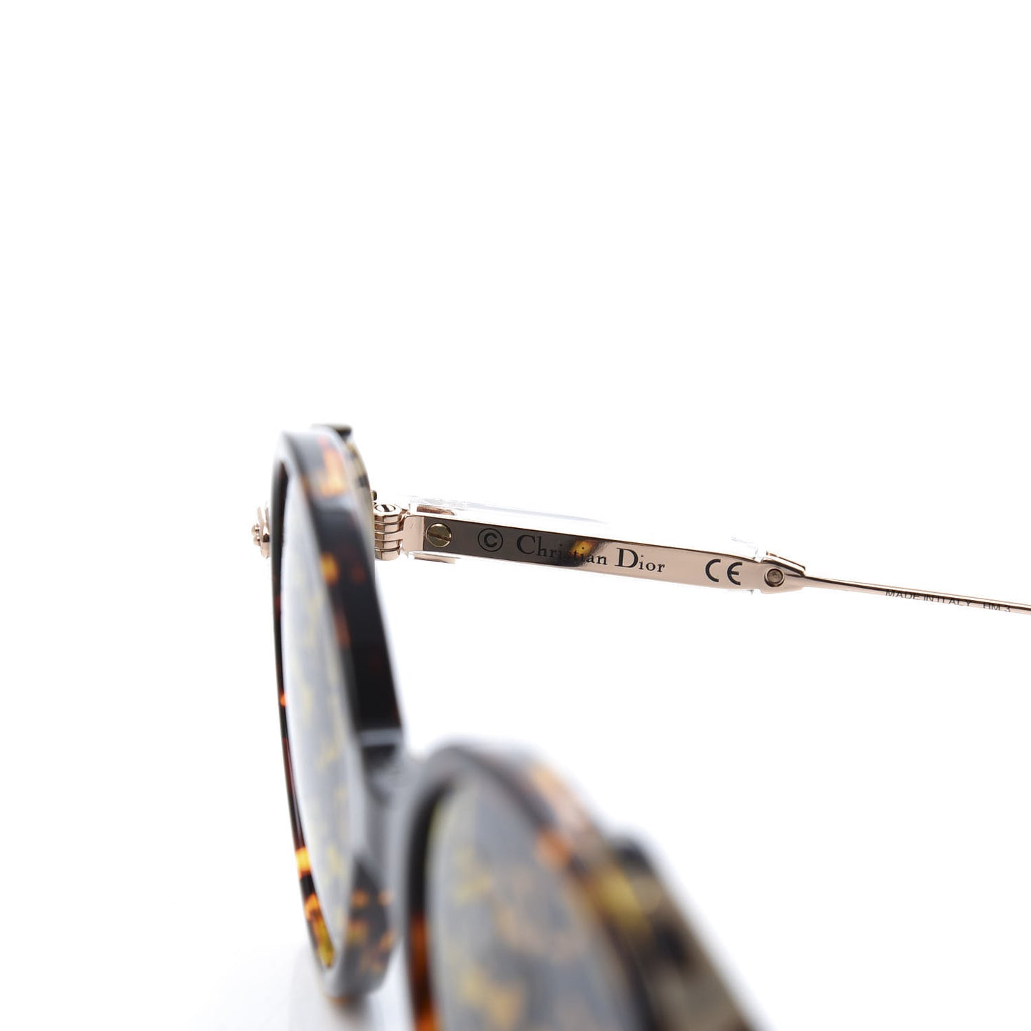 Acetate Leaf Print Umbrage Round Sunglasses Pink Foliage