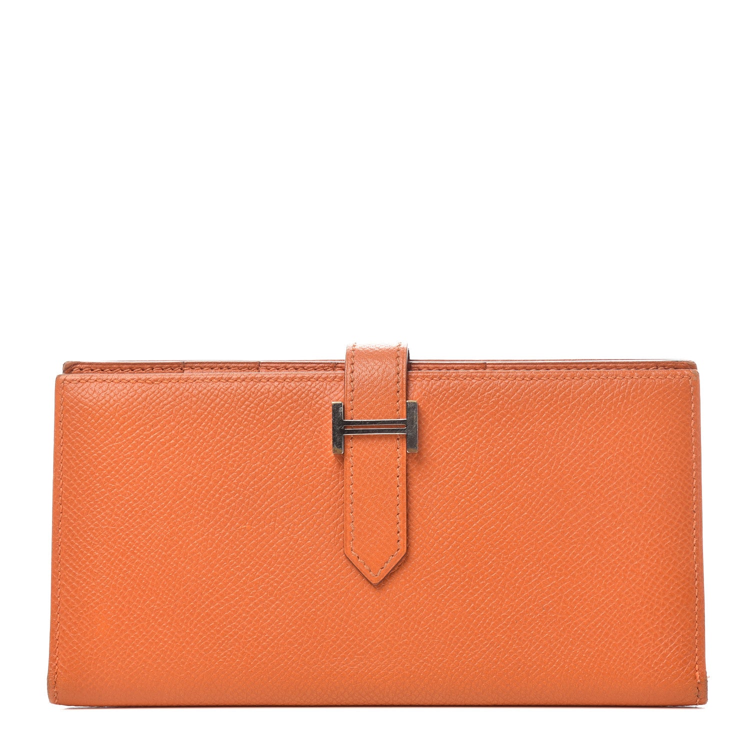 Hermes Epsom Bearn Gusset Wallet Orange 1 of 6