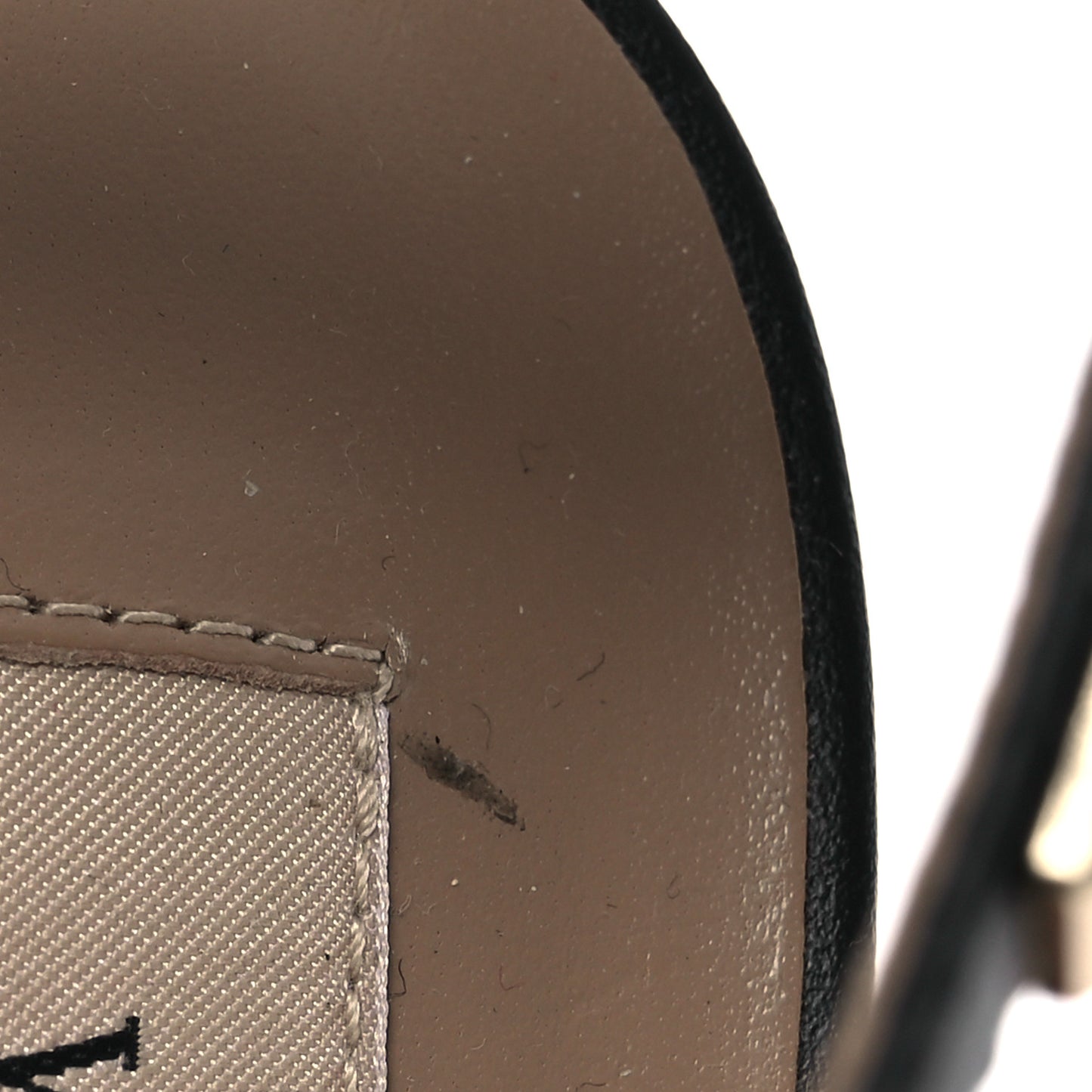 Calfskin Nappa Rockstud Ankle Strap 100mm Pumps 37 Black