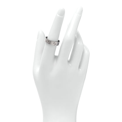 Cartier 18K White Gold 5.5mm LOVE Ring 54 7 2 of 4