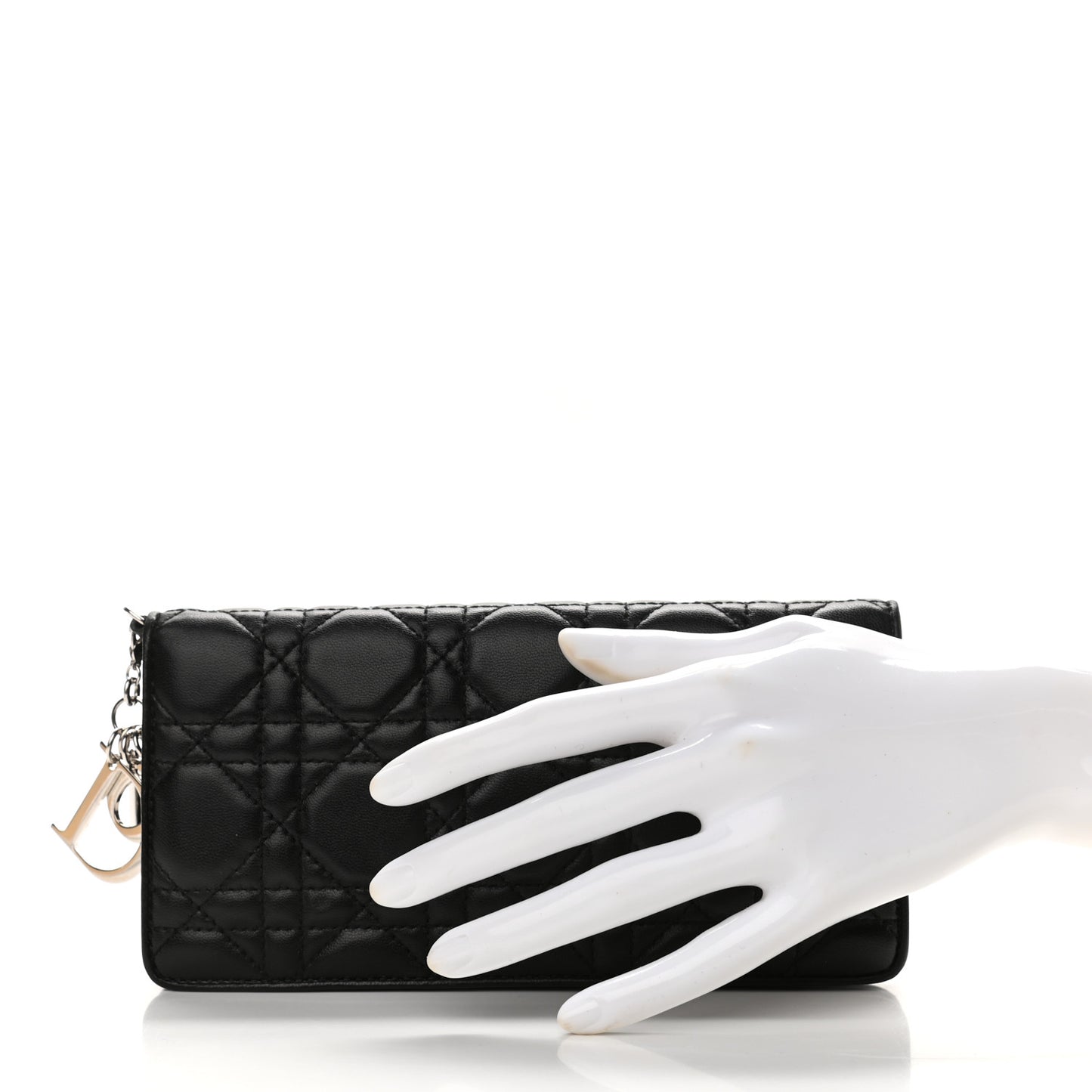 Lambskin Cannage Rendezvous Wallet Black