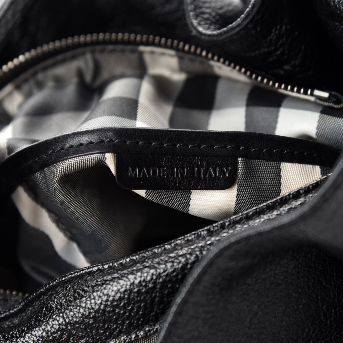 Calfskin Warrior Hobo Black