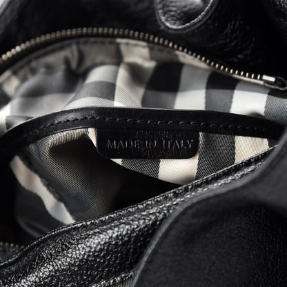 Burberry Calfskin Warrior Hobo Black 16 of 18