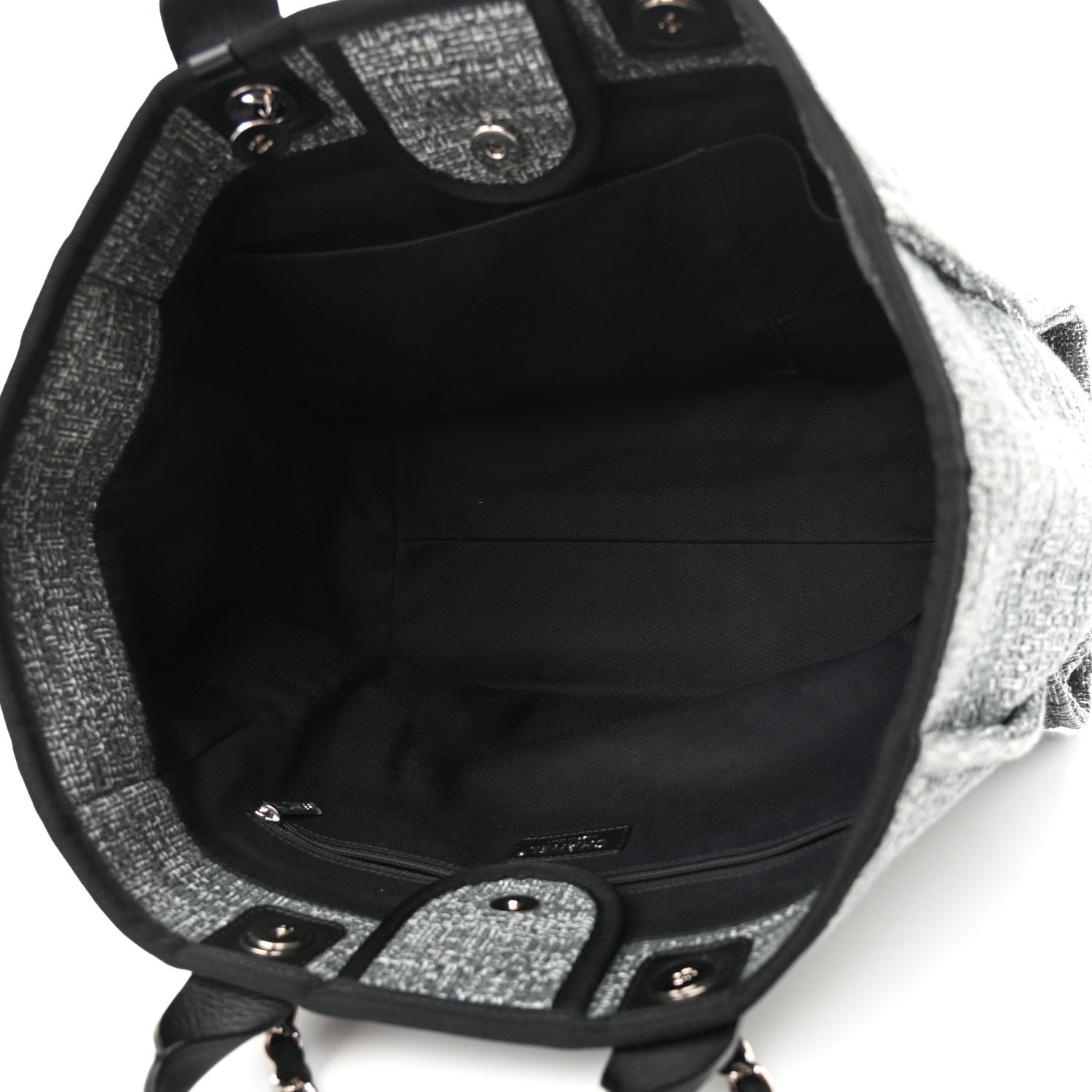 Chanel Canvas Medium Deauville Tote Charcoal 5 of 11