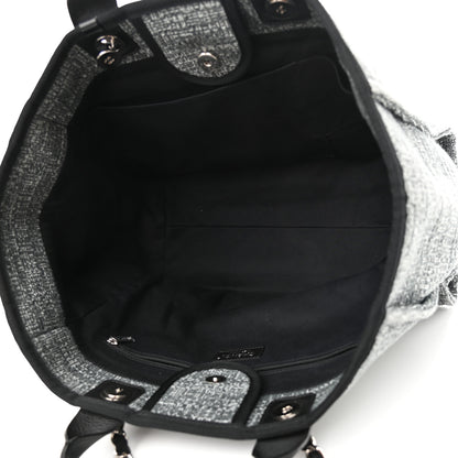 Chanel Canvas Medium Deauville Tote Charcoal 5 of 11