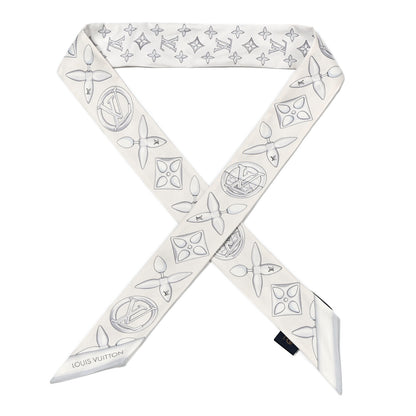 Louis Vuitton Silk Louisette BB Bandeau Silver 1 of 4