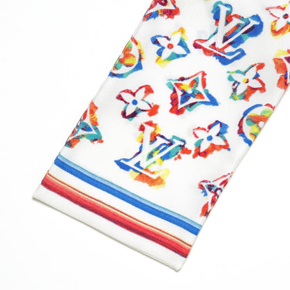 Louis Vuitton Silk Monogram Rainbow Bandeau White 3 of 4