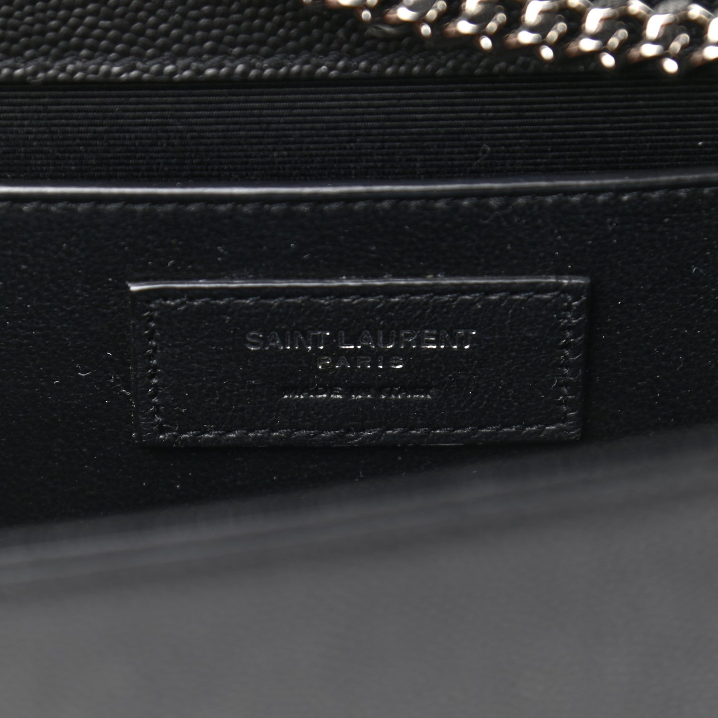 Grain De Poudre Medium Classic Monogram Kate Satchel Black