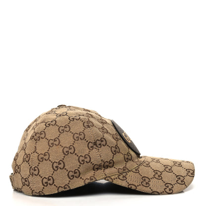 Gucci Monogram Textured Dollar Calfskin Zeno Baseball Hat L Beige 4 of 9