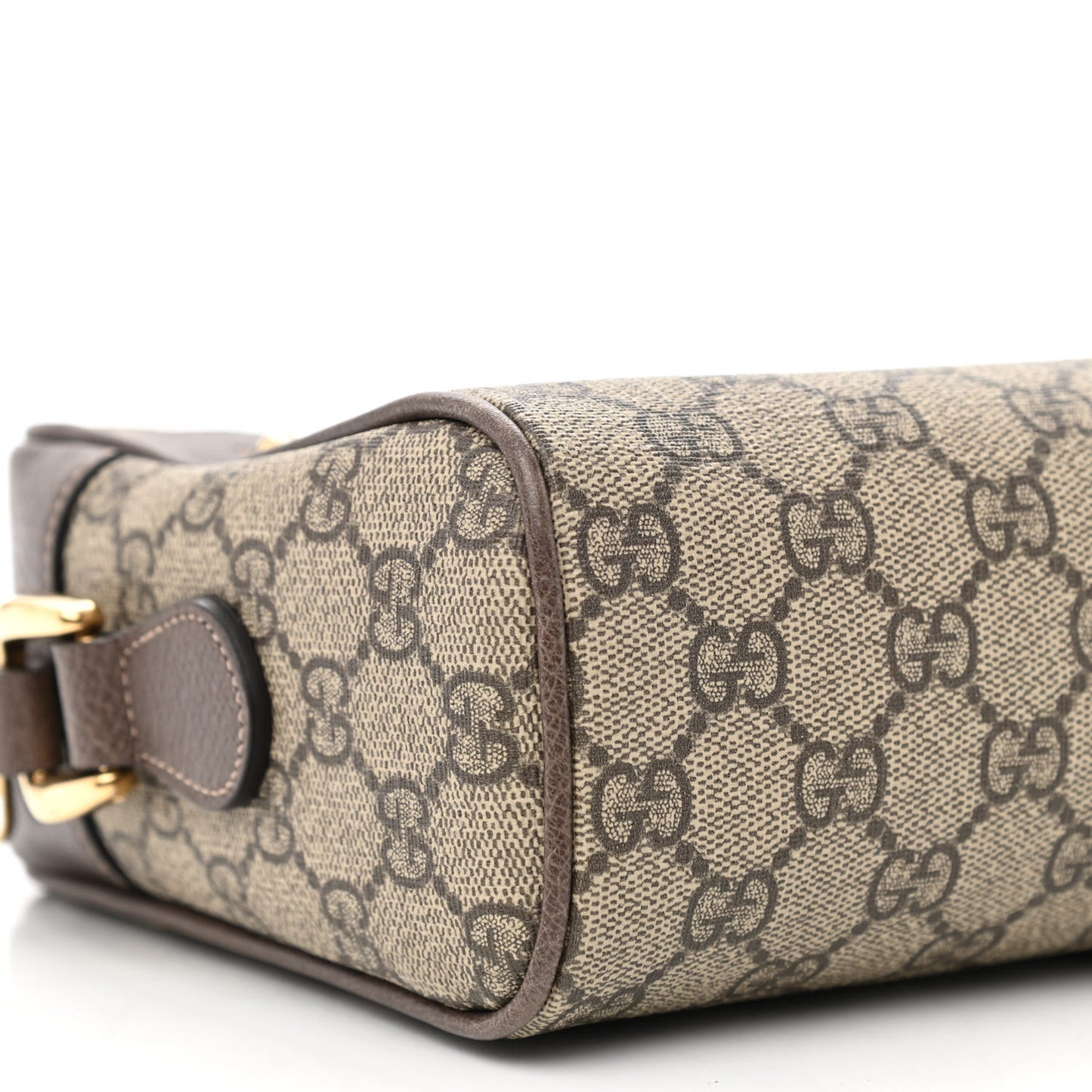 GG Supreme Monogram Web Small Ophidia Shoulder Bag Brown