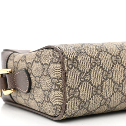 Gucci GG Supreme Monogram Web Small Ophidia Shoulder Bag Brown 9 of 10