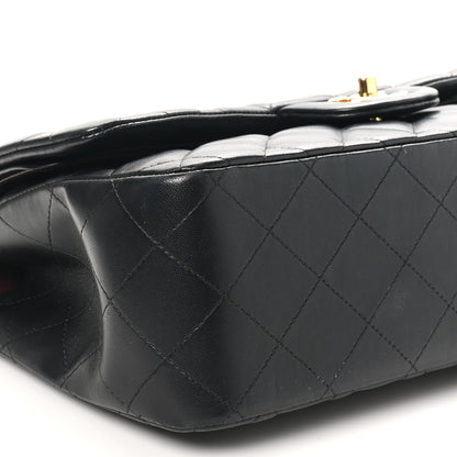 Chanel Lambskin Quilted Jumbo Double Flap Black 14 of 16