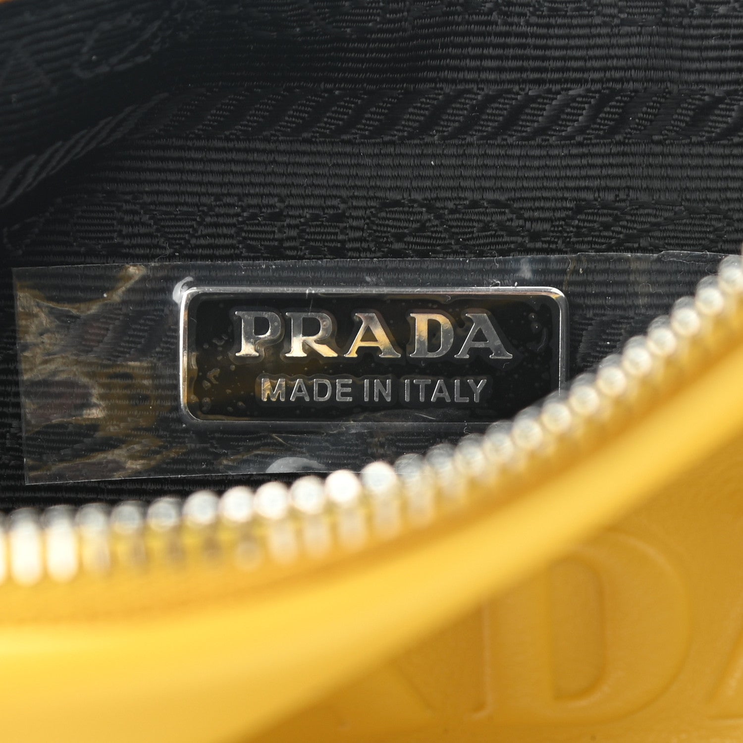 Prada Grace Lux Triangle Logo Embossed Triangle Wristlet Pouch Sole 6 of 6