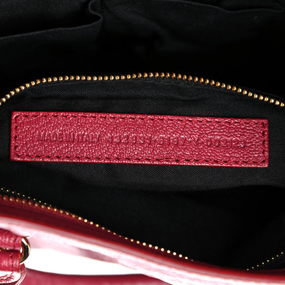 Balenciaga Chevre Gold Metallic Edge Hardware S City Rouge Grenat 7 of 9