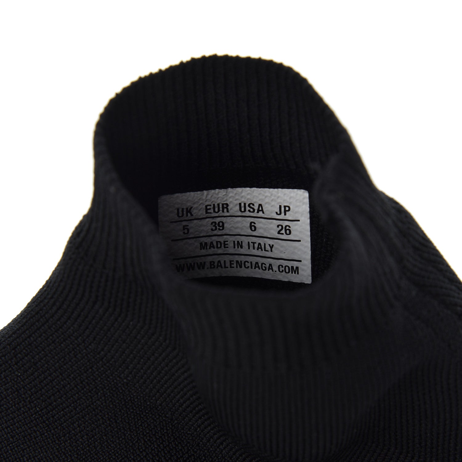 Balenciaga Technical 3D Recycled Knit Bi-Color Sole Mens Speed 2.0 Sneakers 39 Black White 8 of 11