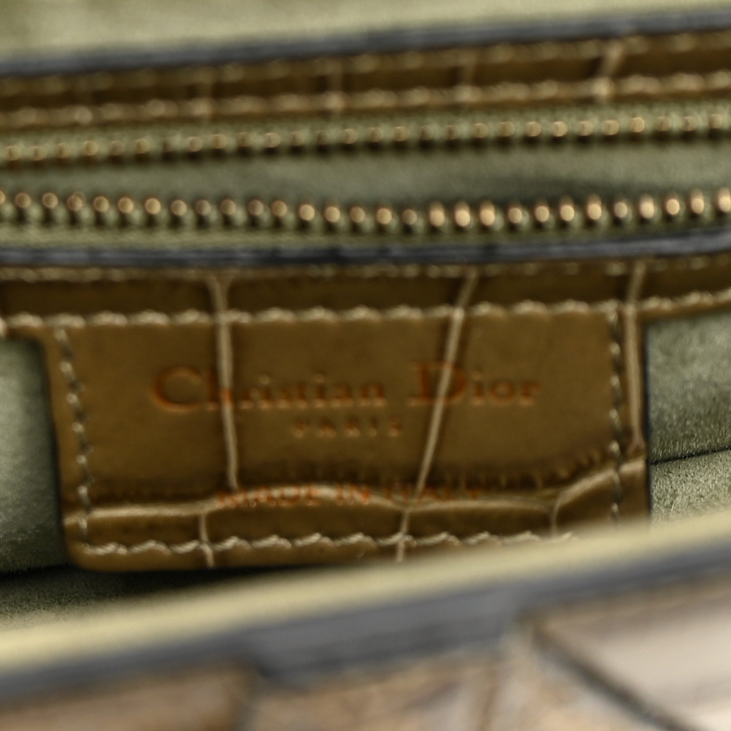 Alligator Saddle Bag Green