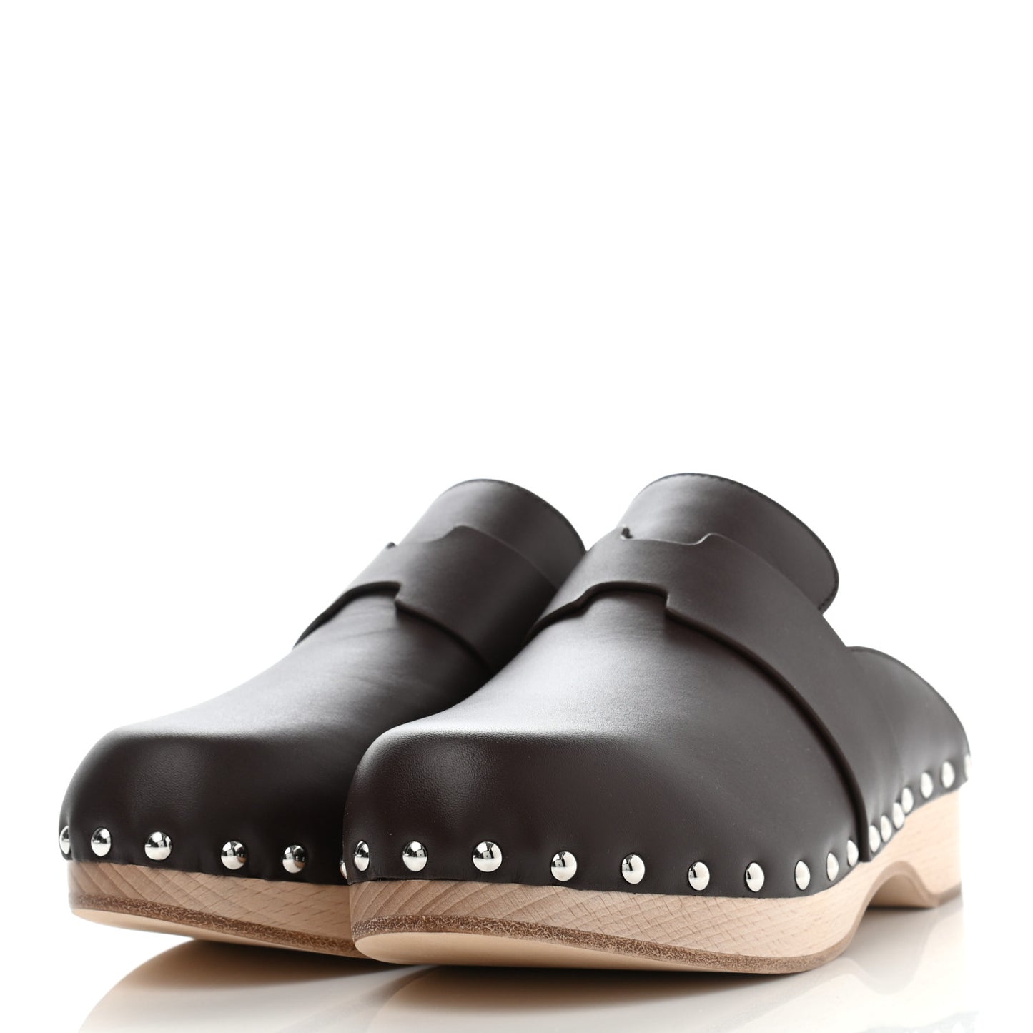 Calfskin Calya Mules 37 Cafe