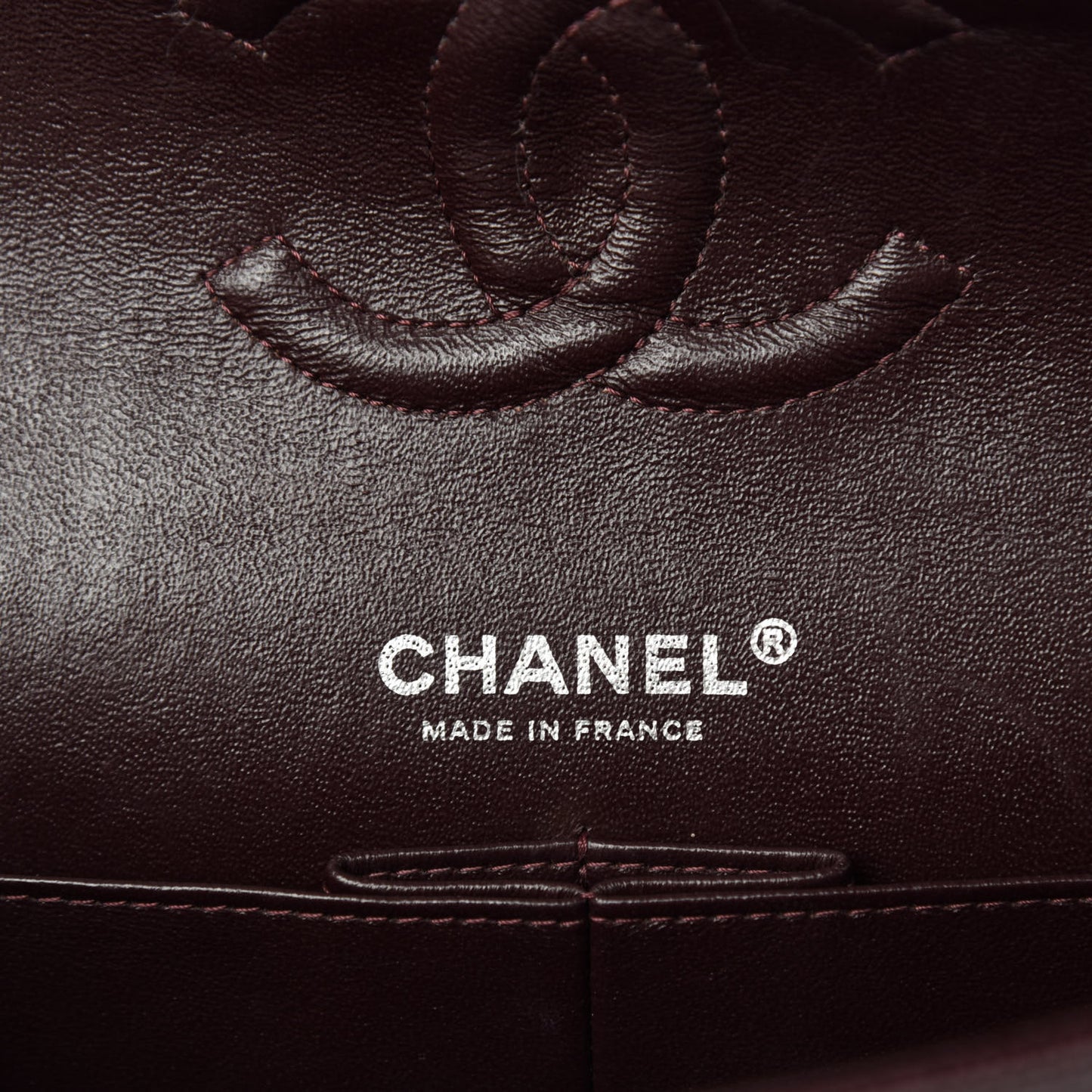 Caviar Quilted Medium Double Flap Burgundy
