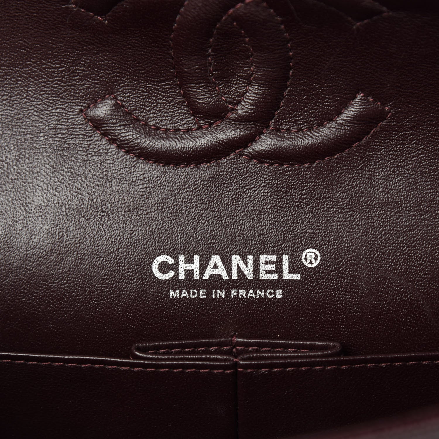 Chanel Caviar Quilted Medium Double Flap Burgundy 10 of 12