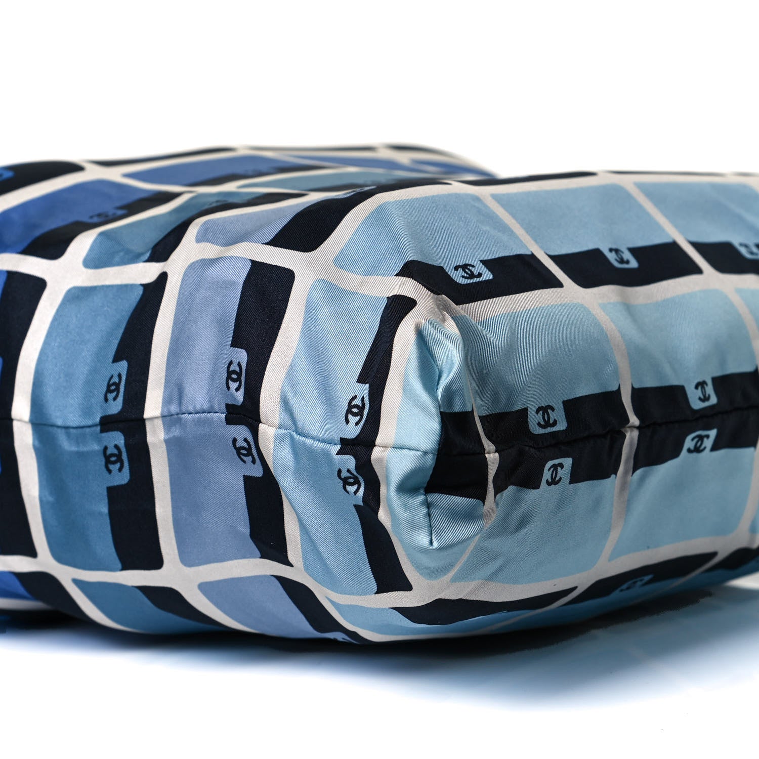 Chanel Caviar Fabric Quilted Foldable Tote With Chain Black Multicolor 13 of 14