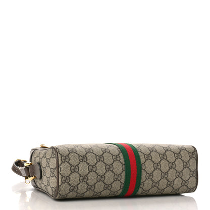 Gucci GG Supreme Monogram Web Small Ophidia Shoulder Bag Brown 4 of 9