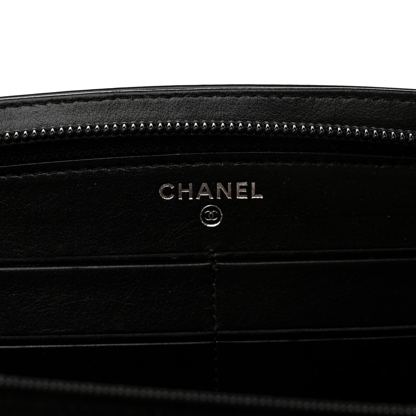 Patent Trousse Maquil Wallet Black
